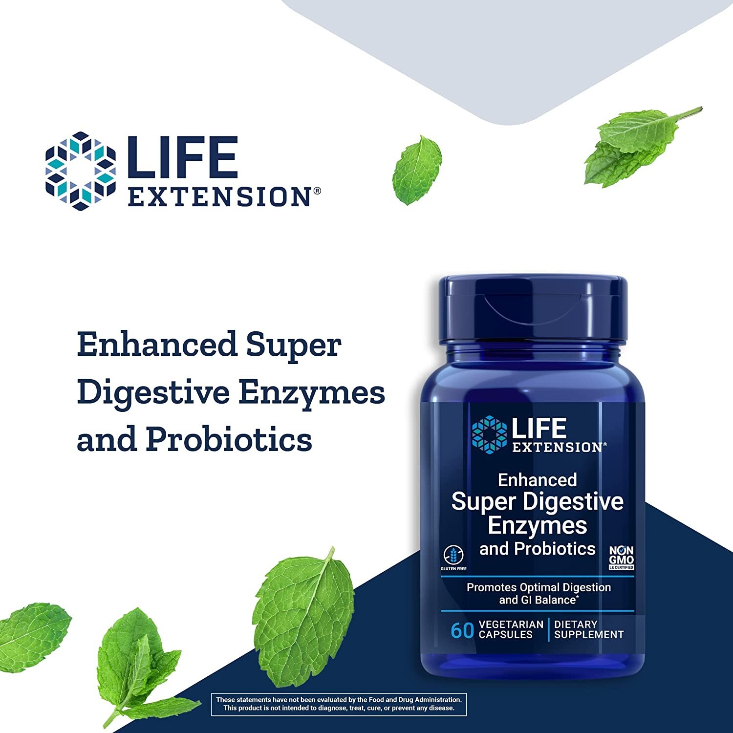 Life Extension, Enhanced Super Digestive Enzymes and Probiotics 60 Veg Caps
