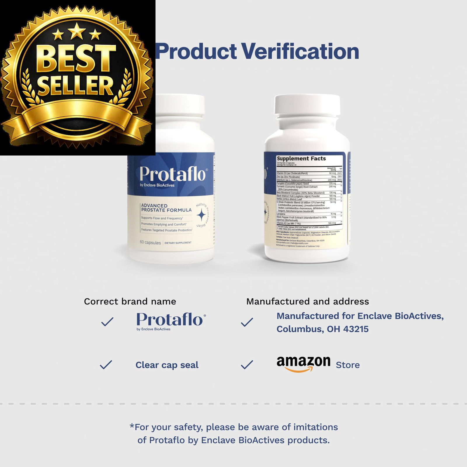Protaflo Prostate Supplements for Men – Supports Urinary 60 Count (Pack of 1)