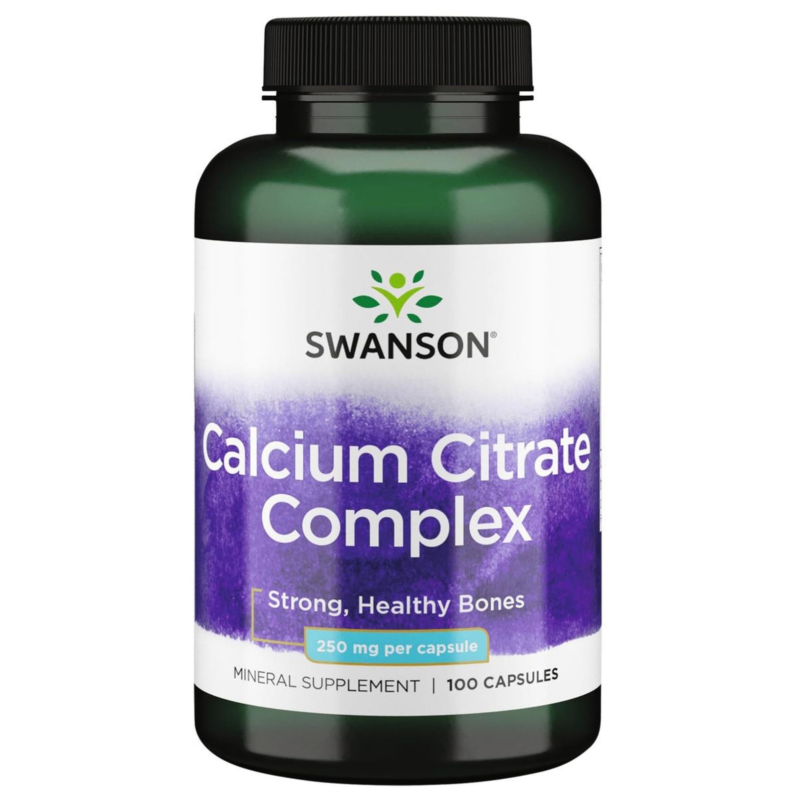 Swanson Calcium Citrate Complex Bone Health 250 mg, 100 100 Count (Pack of 1)
