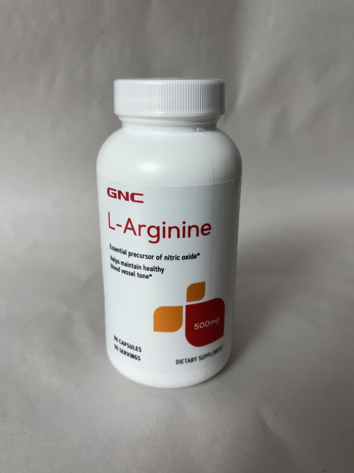 GNC L-Arginine 500mg 90 Capsules(EXP:08/2027)