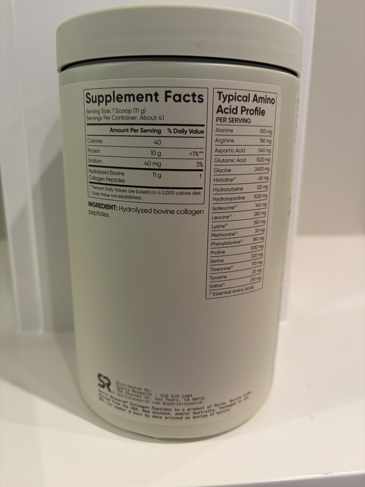 Collagen Peptides – Hydrolyzed Type 1 & 3 Collagen Powder Protein Supplement