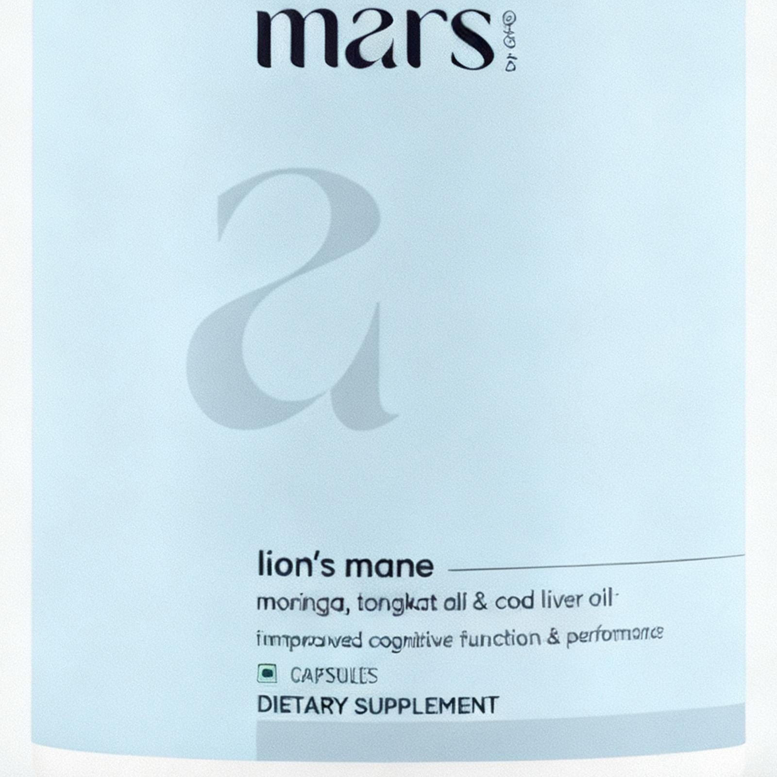 Mars By GHC Lion’s Mane Caps (60N) : Powered With Moringa Powder – Pack Of 1