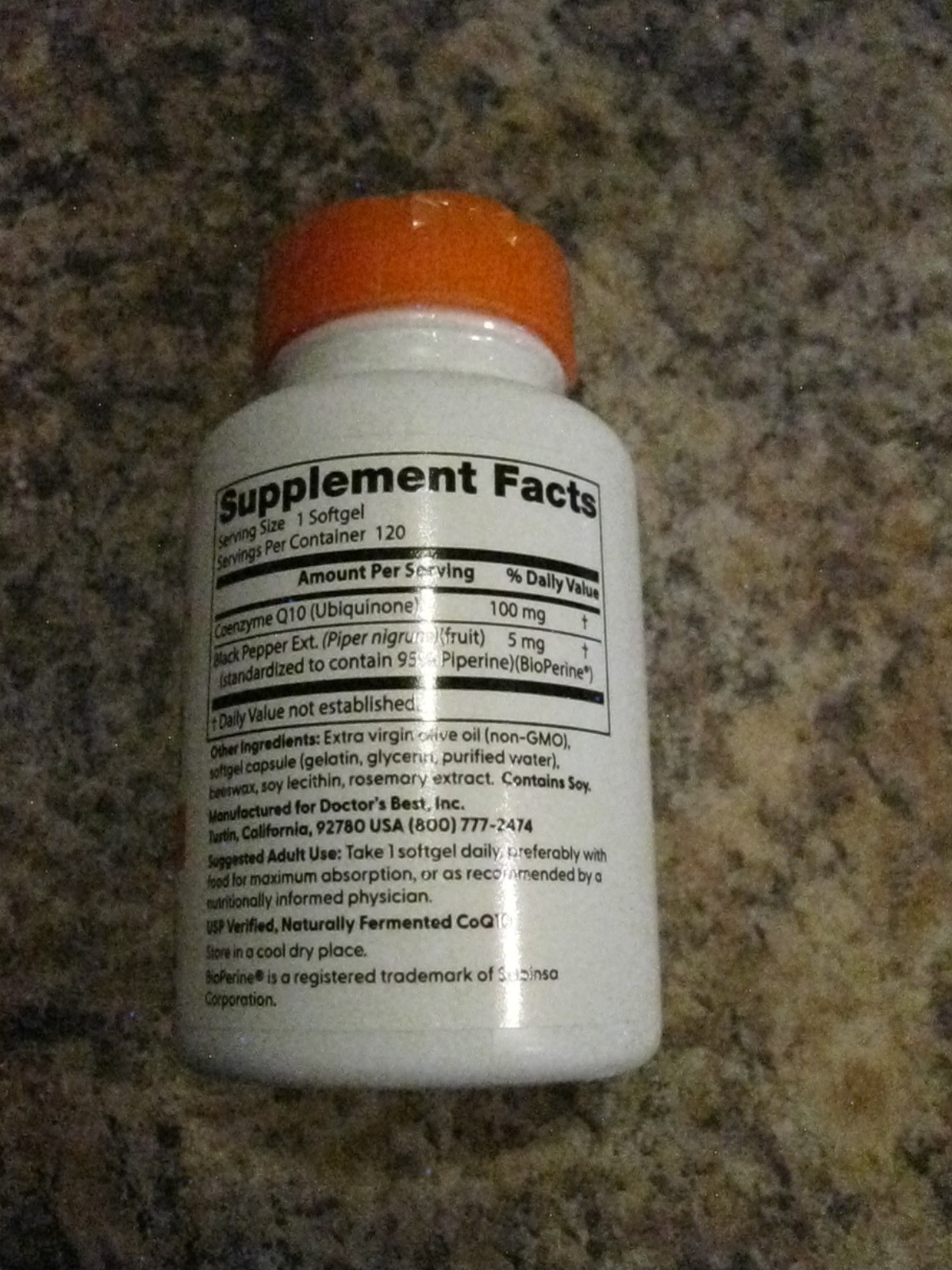 2x Doctor’s Best CoQ10 100mg 120 Softgels High Absorption Exp 11/27 (Lot#L151)