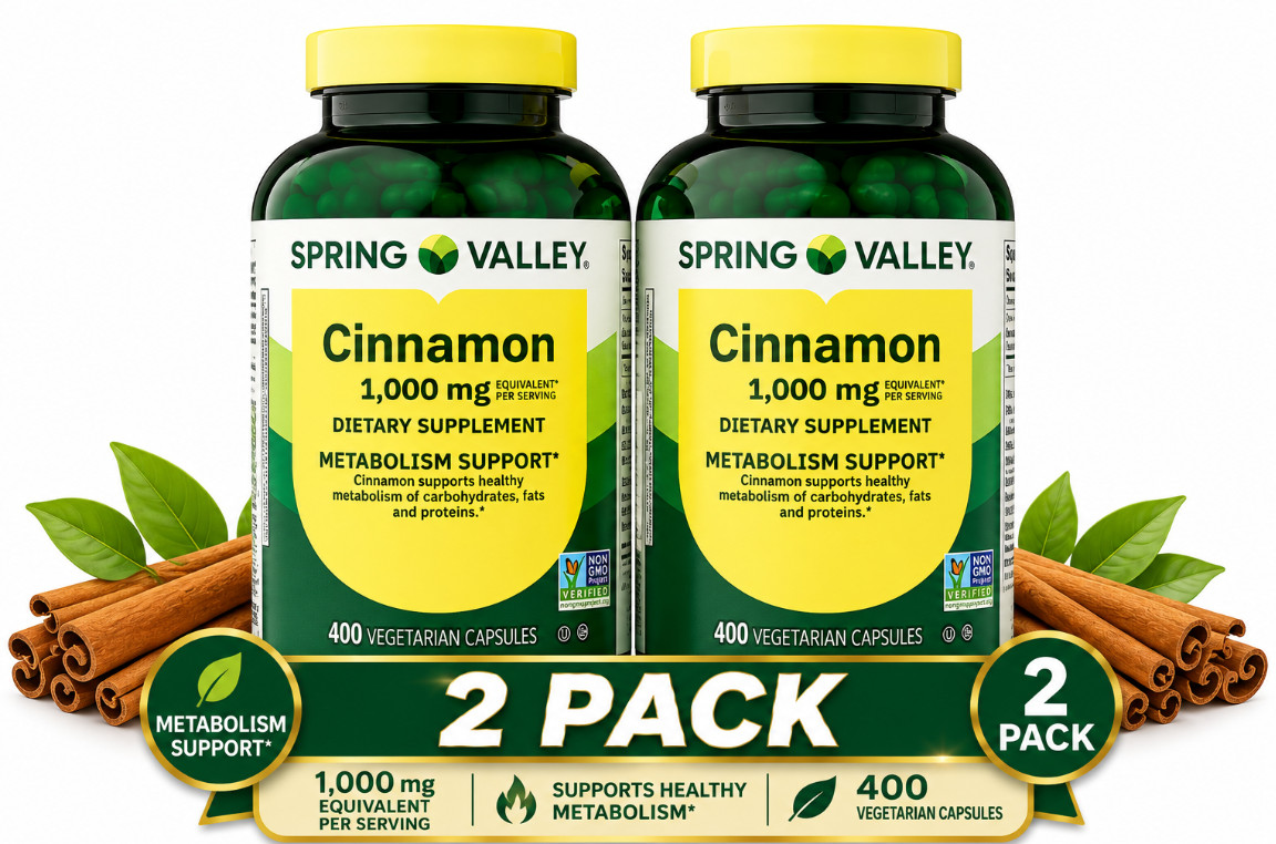 ( 2 pack ) Cinnamon Dietary Supplement, 1000 Mg, 400 Count