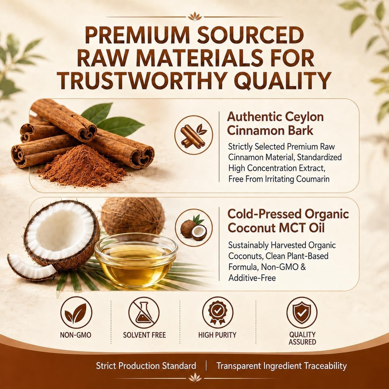 300 Softgels of Non-GMO Ceylon Cinnamon with MCT Oil – Wellness Boost