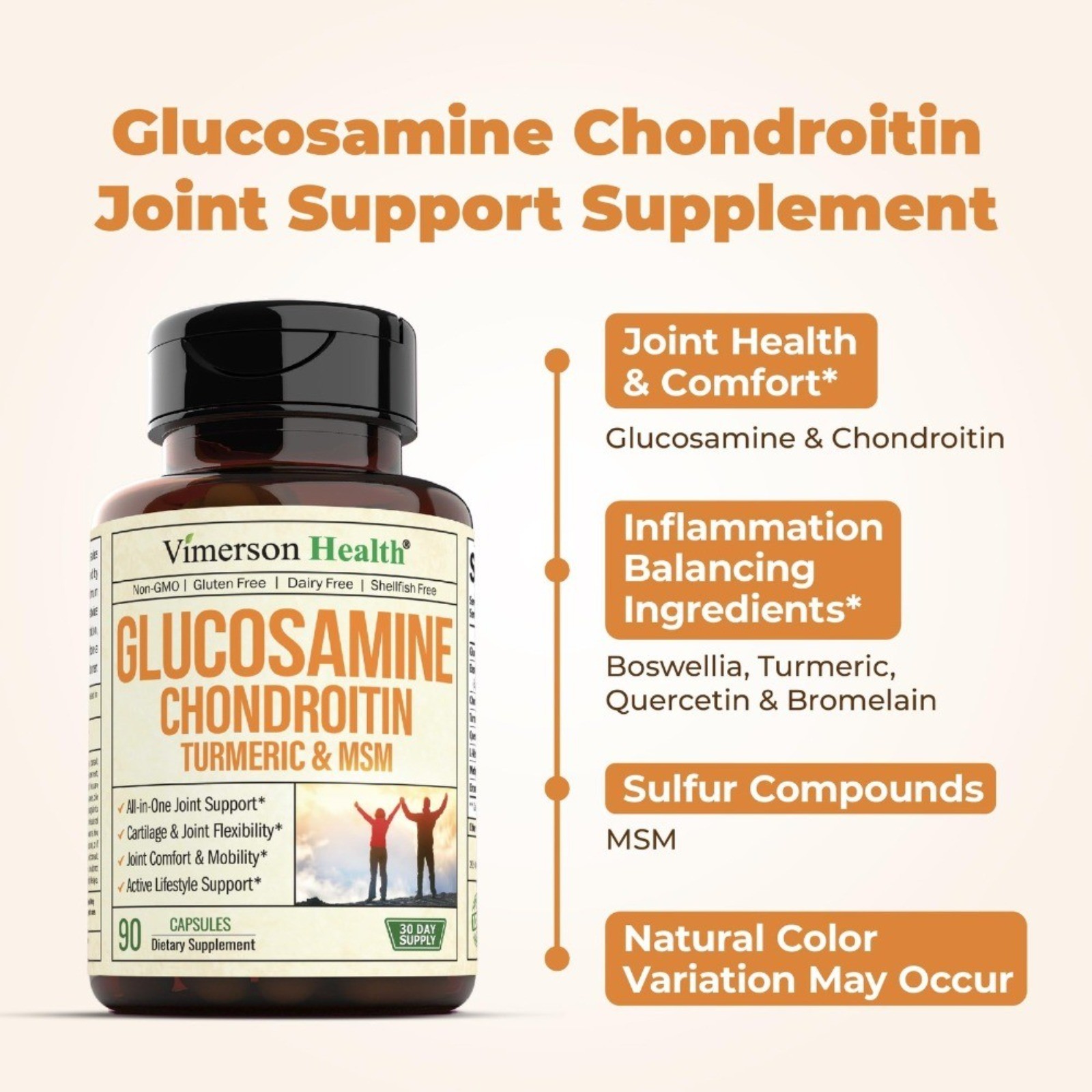 Glucosamine Chondroitin Msm And Turmeric Supplement – Joint Support Su