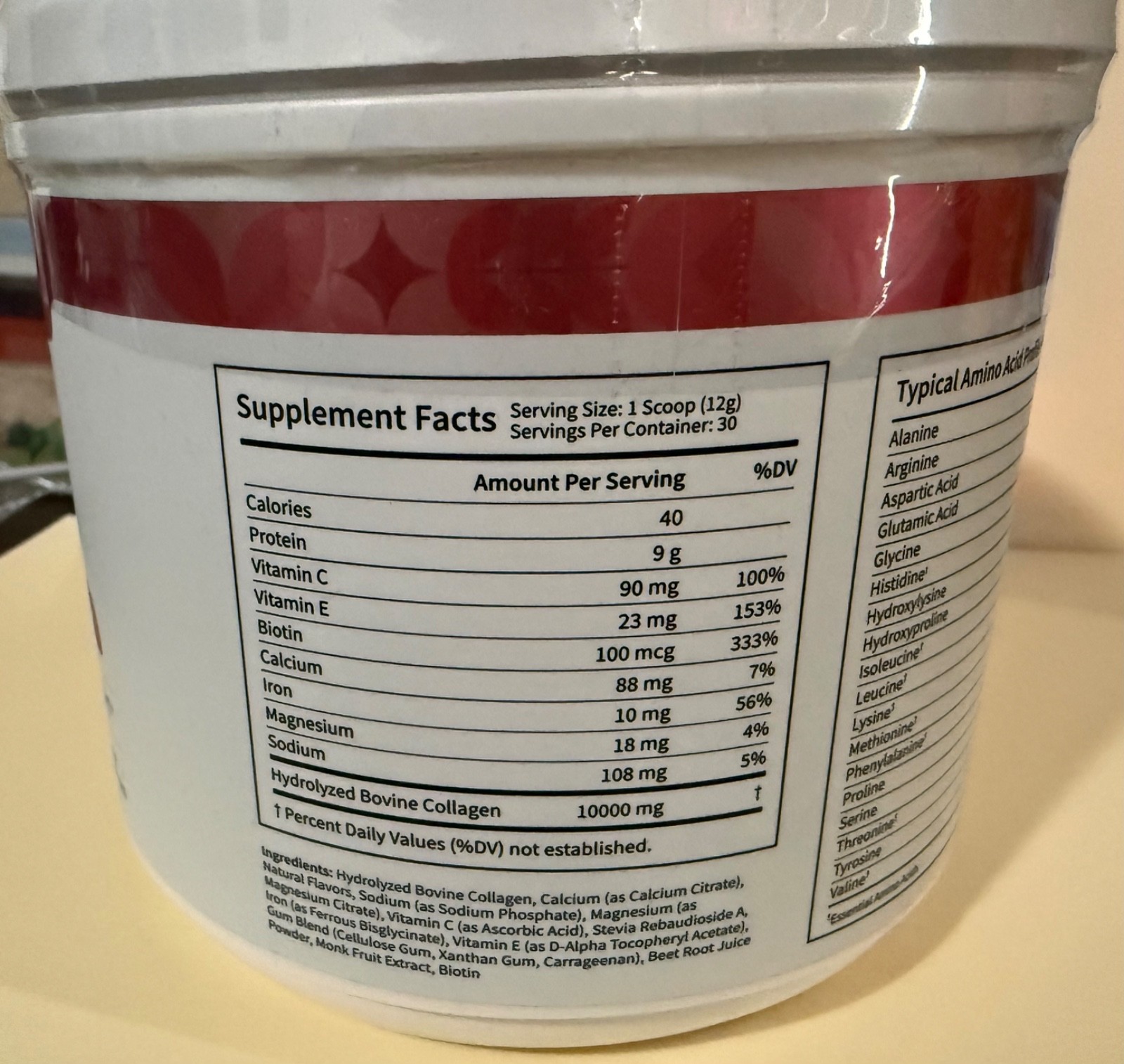 Pattern Wellness Collagen Peptides Powder – Hair, Skin, Nail, and Joint Support