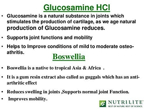 Amway Glucosamine Hcl With Boswellia 120 Caps Supports Joints & Bone Health