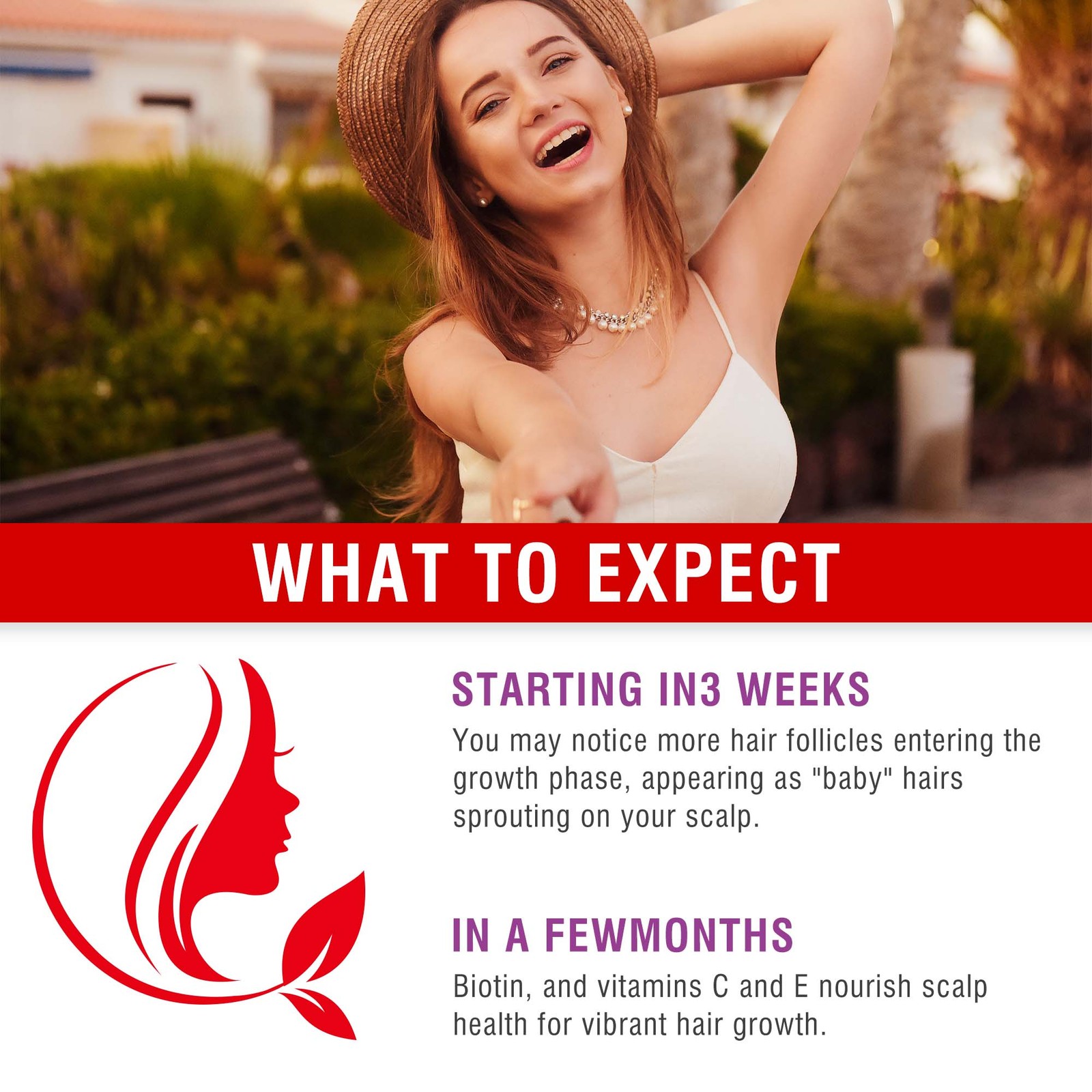 Hair Growth Accelerator – Vitamin, Promotes Thicker, Fuller, Stronger Hair
