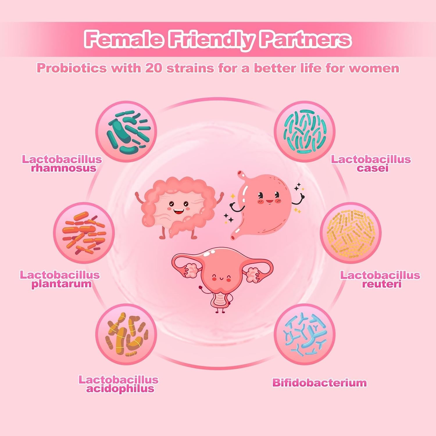 Organic Probiotic Tablets for Women’s Health: 50-Day Supply of 100 Tablets