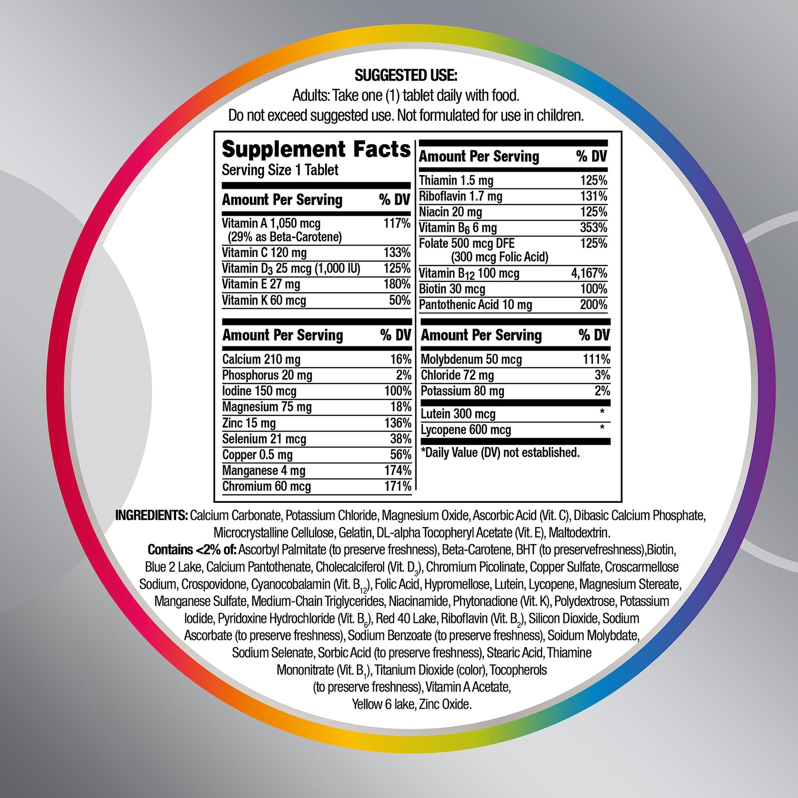 Centrum Silver Multivitamin For Men 50 Plus 100 Count Memory Immune Health Su…