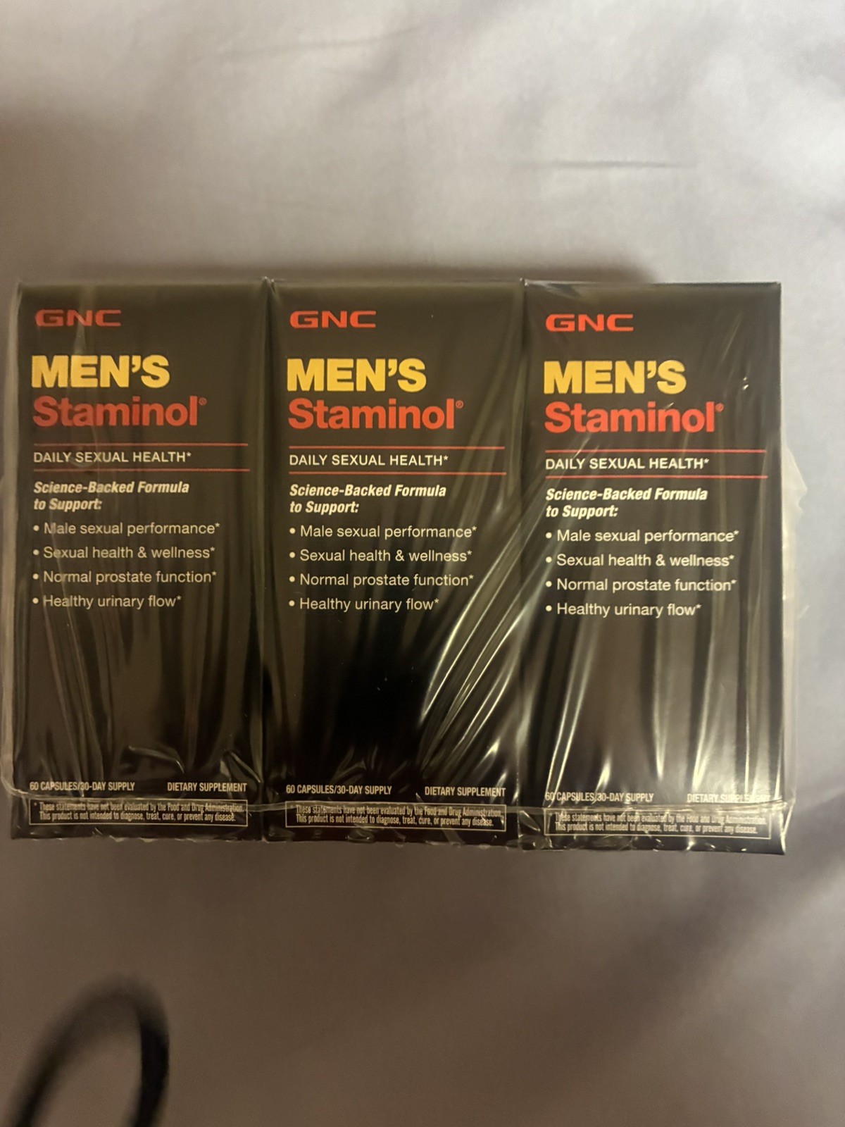 3xGNC Men’s Staminol for Daily Sexual Health – 60 Capsules, 30 Servings – 02/25