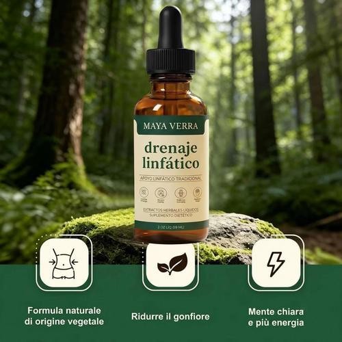 Drenaje Linfatico Herbal Liquid Drops, Traditional Botanical Supplement 2 Fl Oz