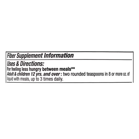 Equate Daily Fiber 100% Natural Psyllium Husk Fiber Supplement, Sugar-Free,10 oz