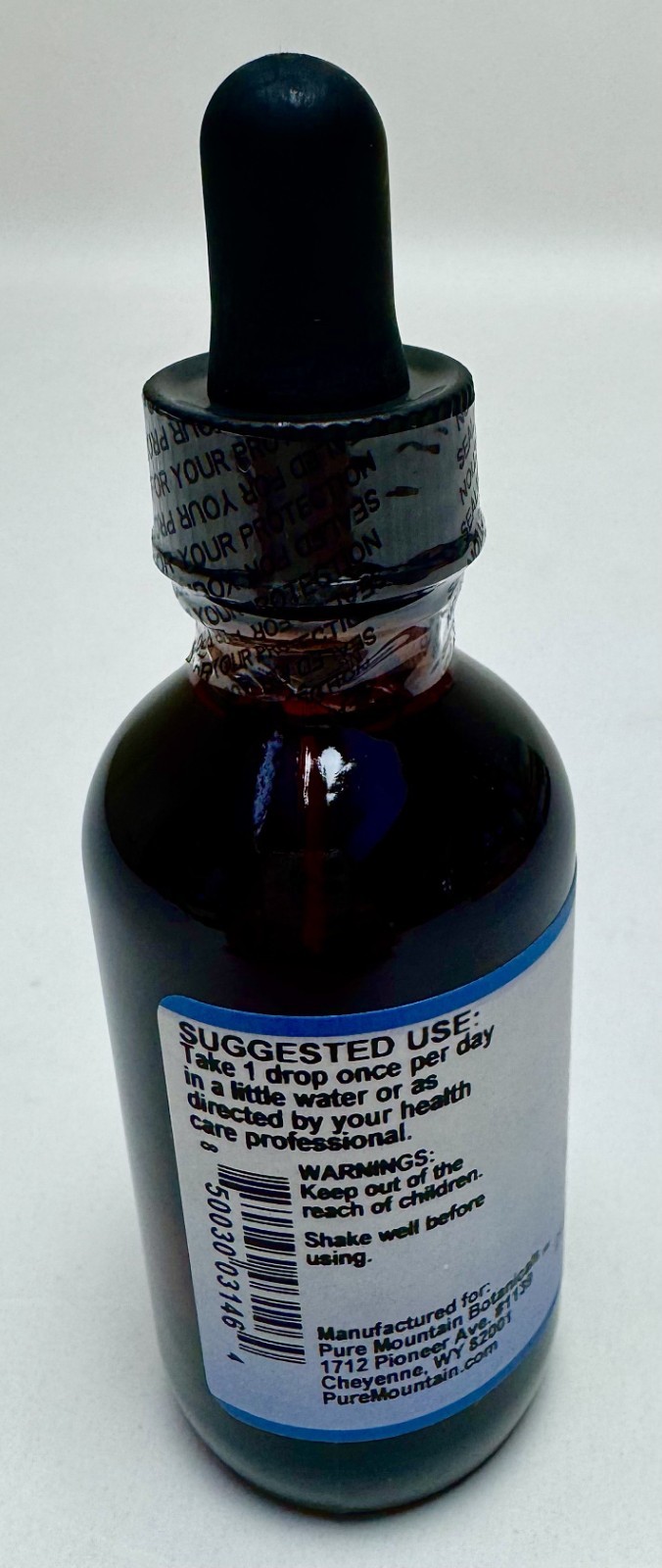 Pure Mountain Liquid Iodine Supplement /w Kelp 2oz 150mcg Organic Kosher SEALED