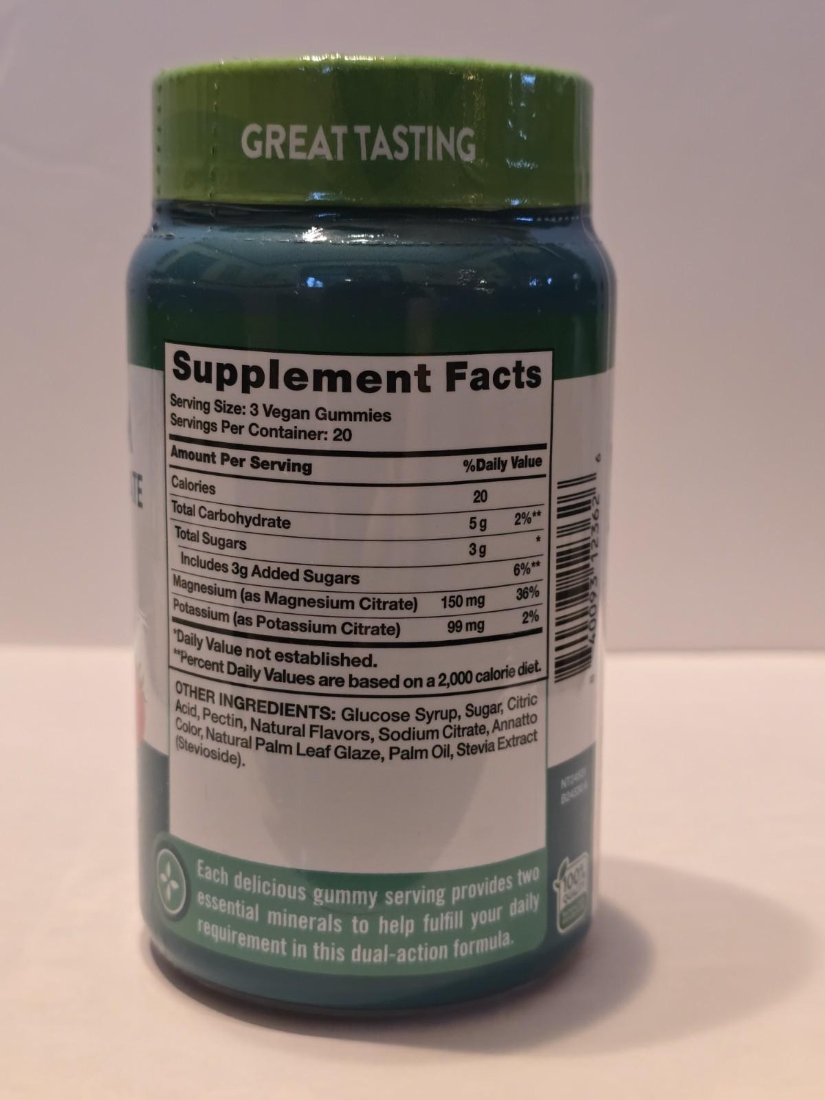 Nature’s Truth Potassium + Magnesium Citrate Gummies – 60 Count 05/2026+