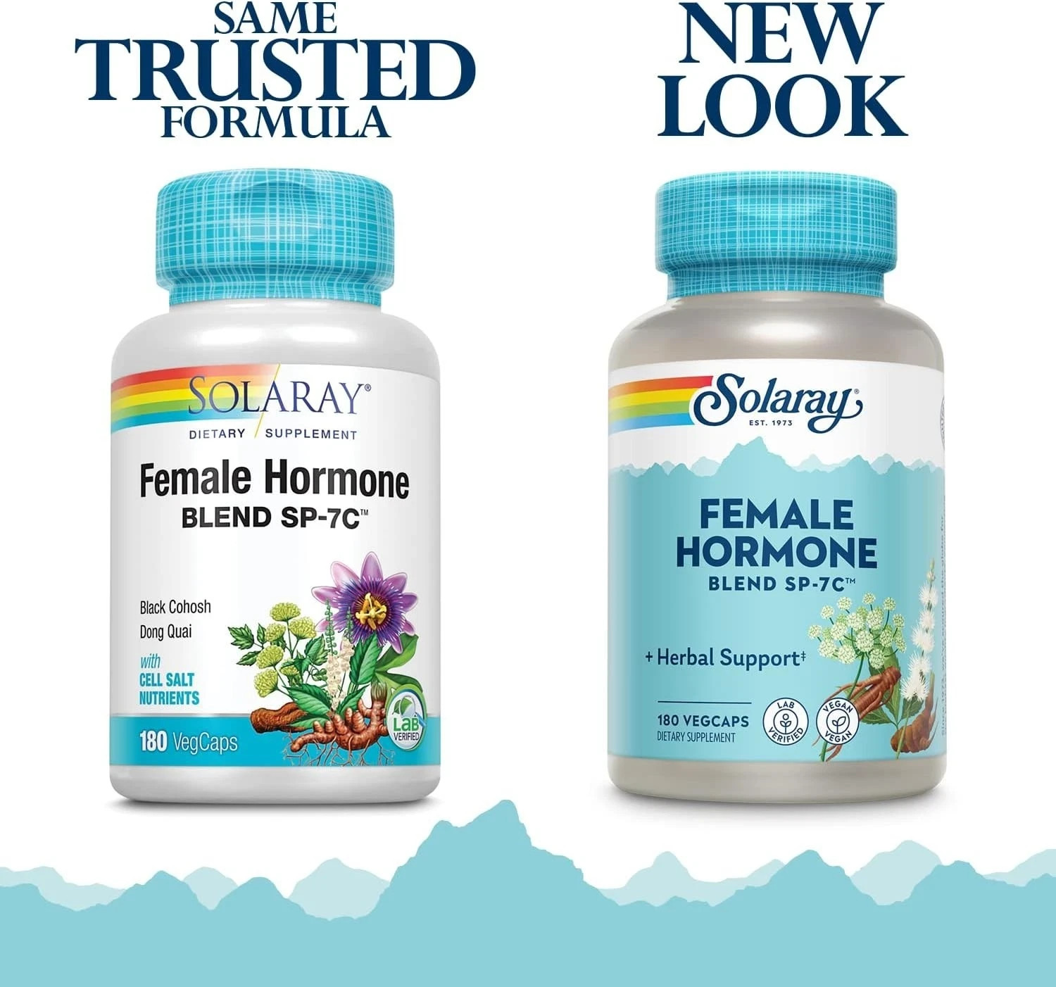 Solaray Female Hormone Blend SP-7C 180 Vegetarian Capsules Each (Pack of 3)