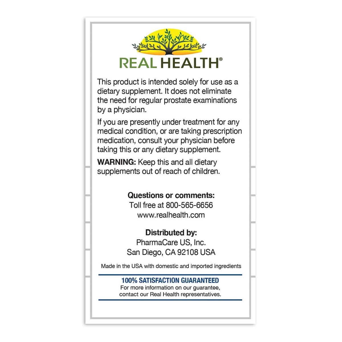 Real Health Prostate Complete – 30 Count (Pack of 1)
