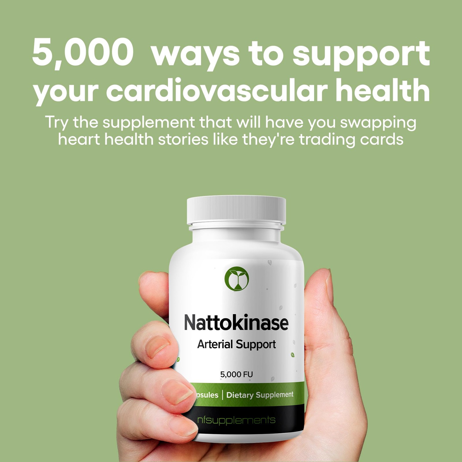Nattokinase 5000FU Arterial Support – Targets Plaque | Third Party Tested Ver…