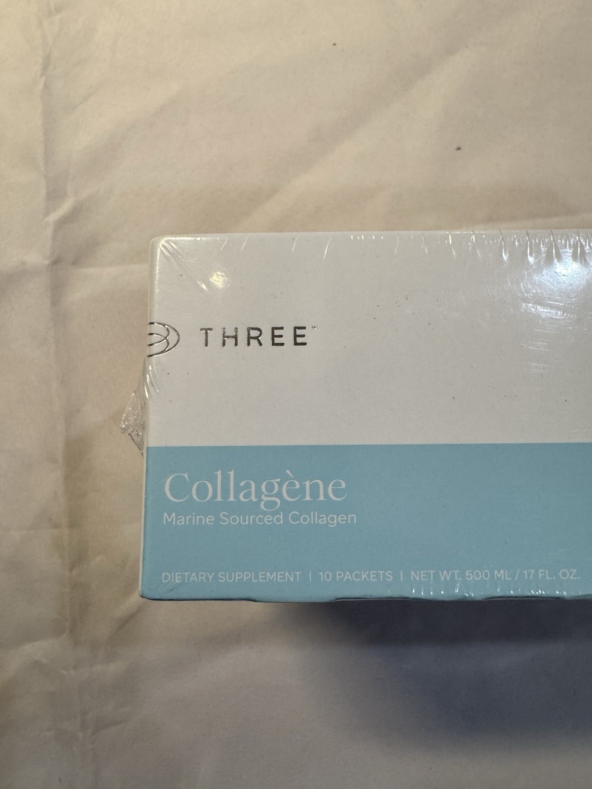 THREE Collagène Marine Sourced Collagen Supplement – 10 Pack New Sealed 10/2027