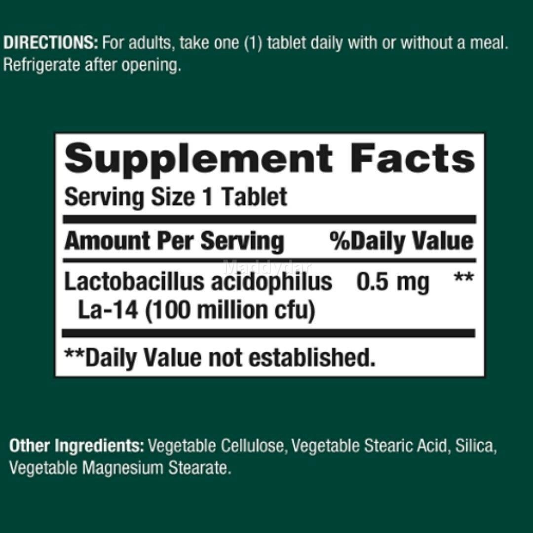 Acidophilus Probiotic By Nature’s Bounty Dietary Supplement For Digestive 2 pack
