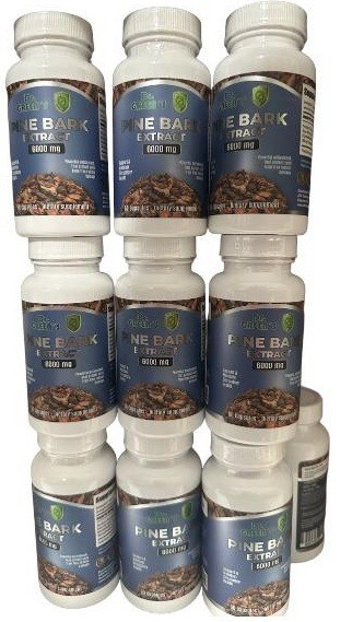 BOTTLES PINE BARK EXTRACT 60 X 3 = 180 CAPS 200 mg/C like Pycnogenol