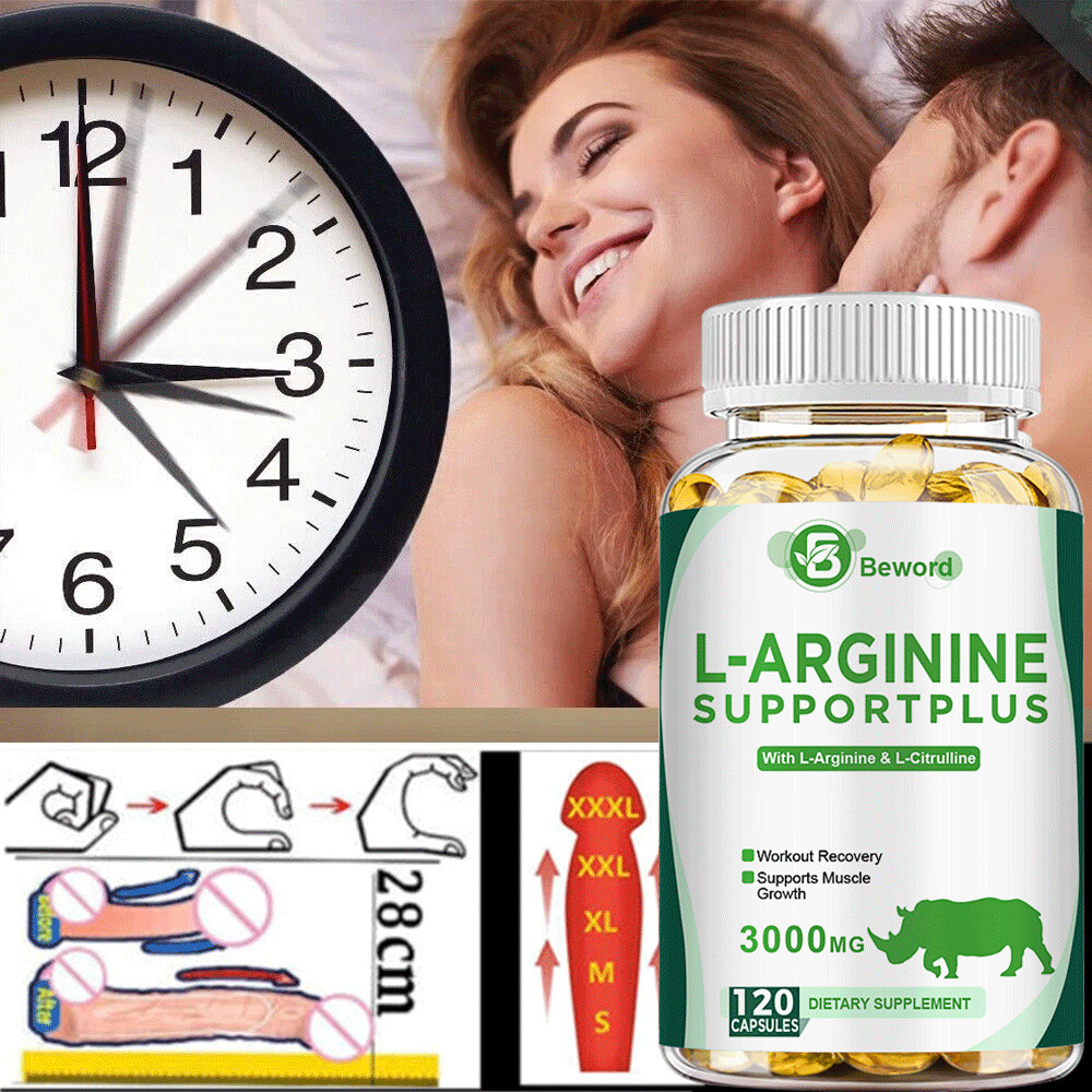 L-Arginine L-Citrulline 3000mg Extra Strength Nitric Oxide & Circulation Boost