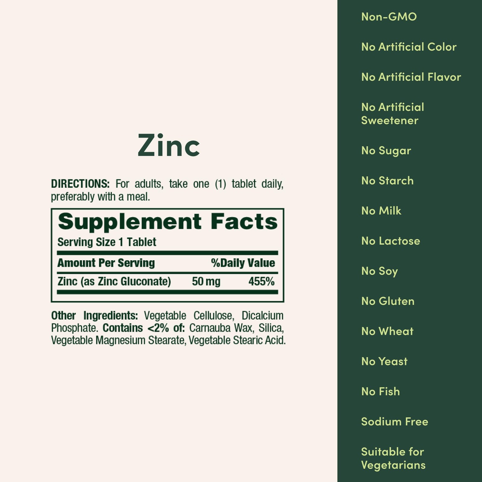 Nature’s Bounty Zinc 50mg, Immune Support & Antioxidant 250 Count (Pack of 1)