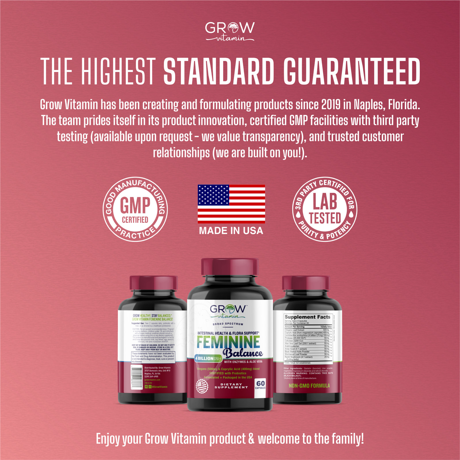 CANDIDA SUPPORT – FAST ACTING Digestive Intestinal Health YEAST CONTROL