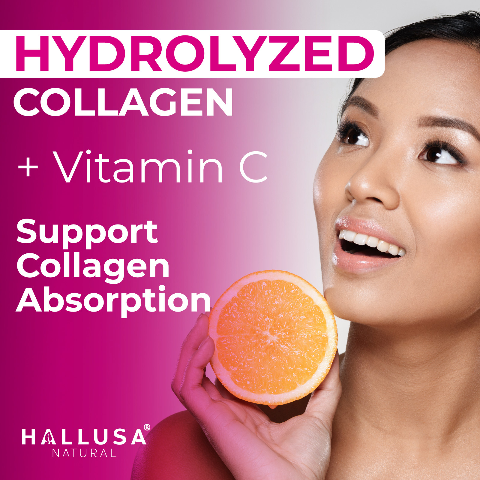 HYDROLYZED COLLAGEN Complex – Skin, Hair & Joint Care – Anti-Aging – 60 Caps