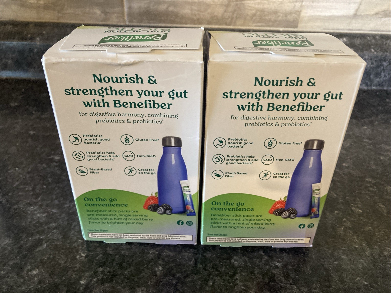 Benefiber Dual Action Biotic Plus Stress Relief Mixed Berry 36 Packs Ex02/2026