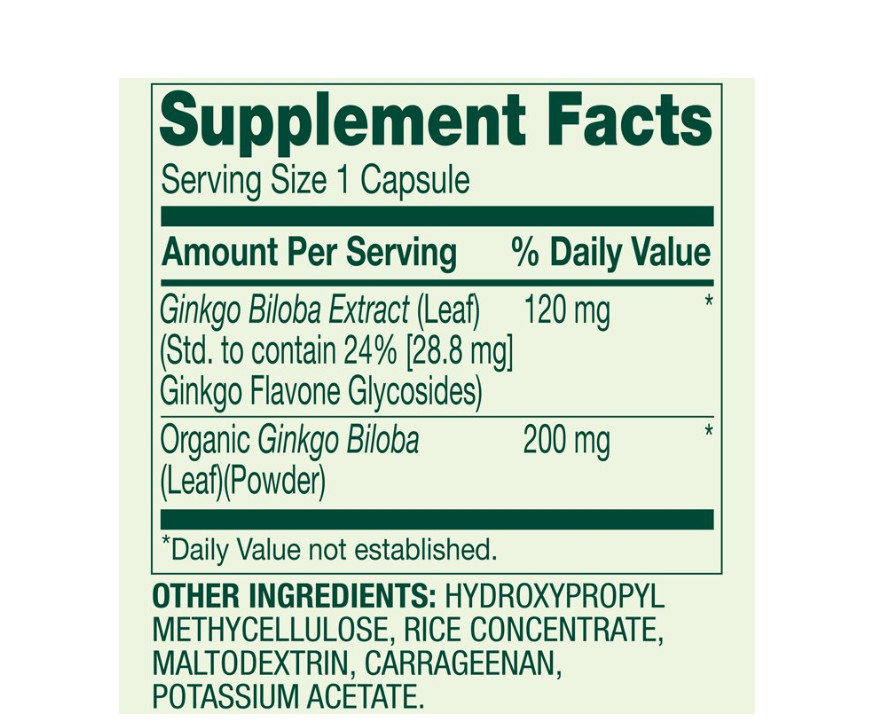 Spring Valley Ginkgo Biloba Extract Capsules (120 Mg), 90 Count, 3 PACK