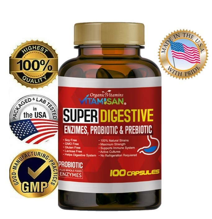 Probiotics 100 Billion CFU Potency Digestive Inmune Health 200 Capsules USA 2 Pk