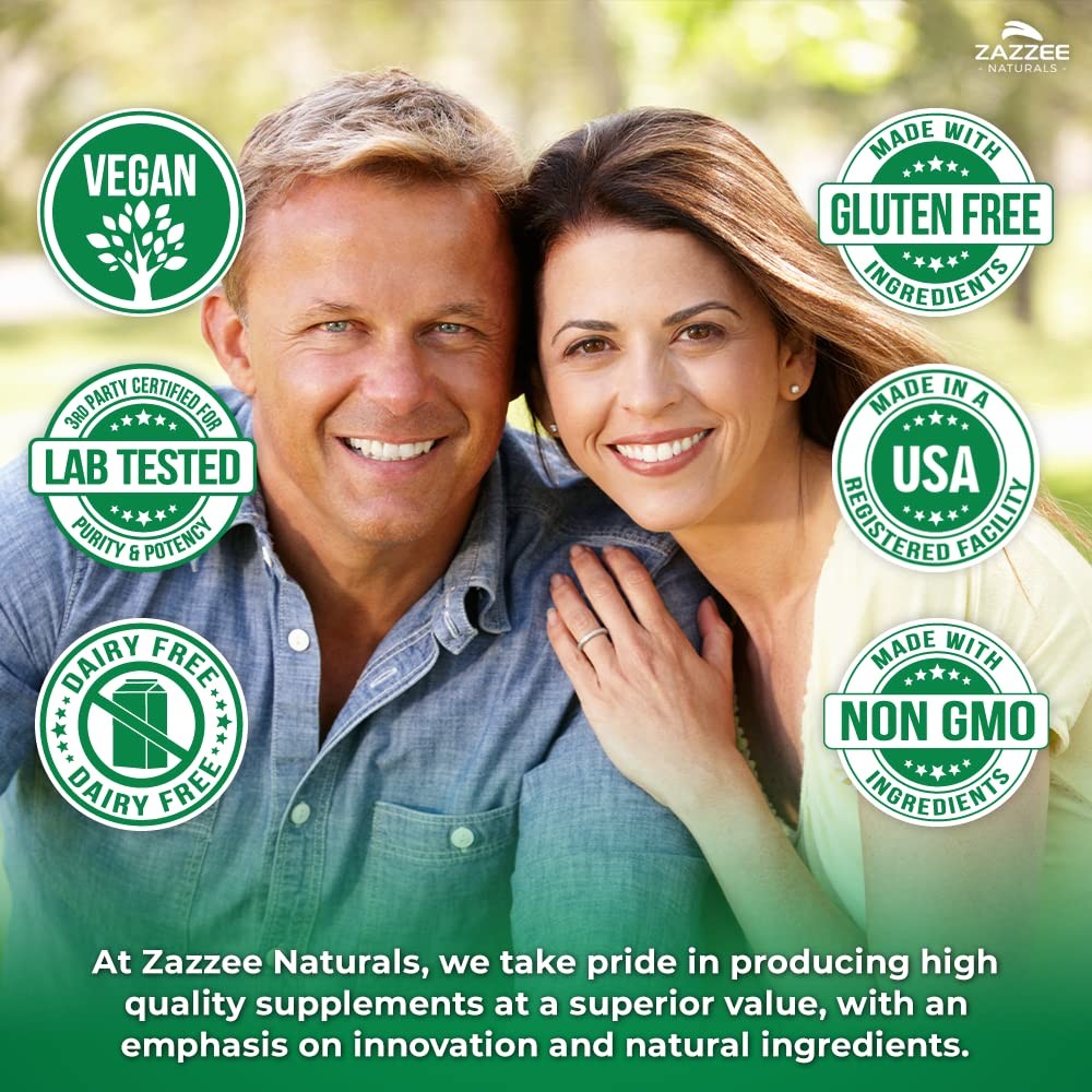 Zazzee Extra Strength Saw Palmetto 20:1 Extract, 6000 mg Strength, 120 Capsules