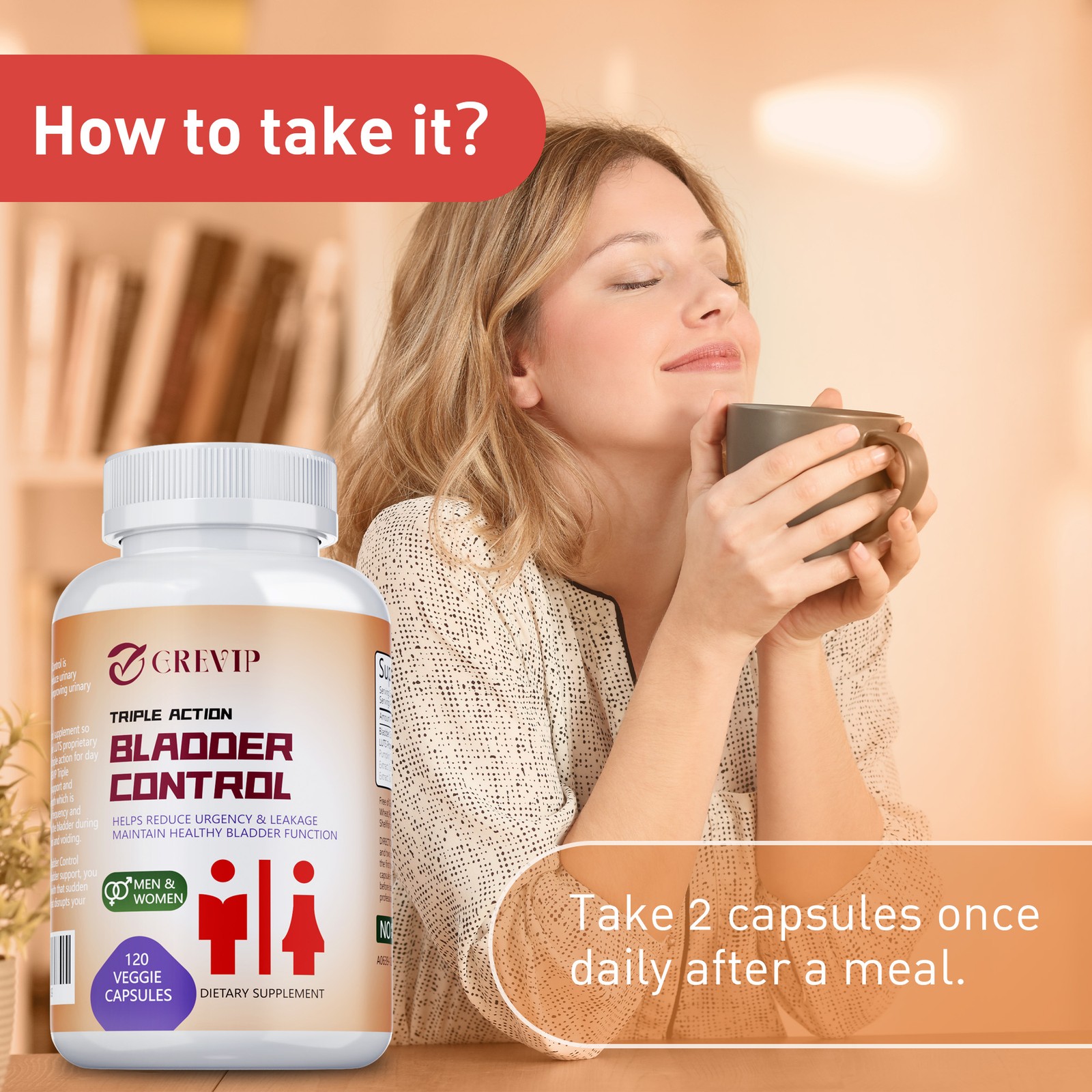 Triple Action Bladder Control – Frequent Urination Overactive for Women and Men
