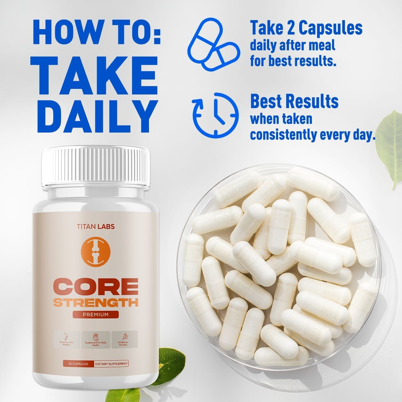(3 Pack) Core Strength Joint Support Advanced Formula CoreStrength 180 Capsules