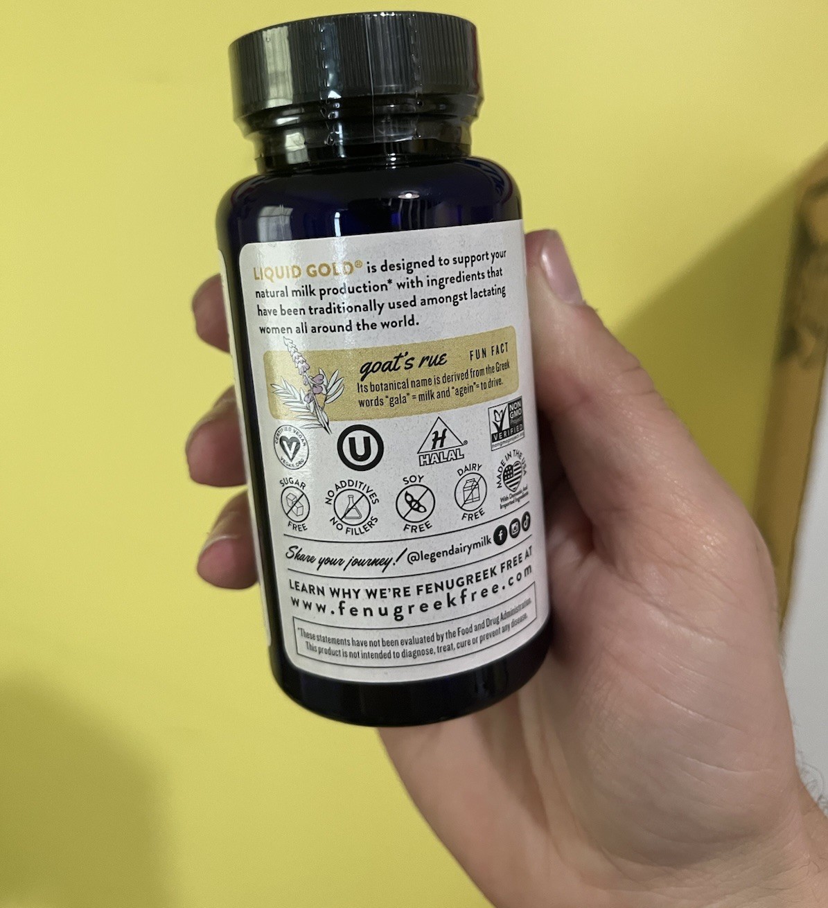 Legendary Milk LIQUID GOLD / 10-Day Supply 60 Vegetarian Capsules / EXP 08/2027