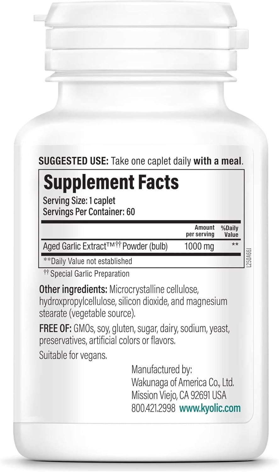 Aged Garlic Extract™, Cardiovascular Health, Original, Formula 100, 100 Tablets