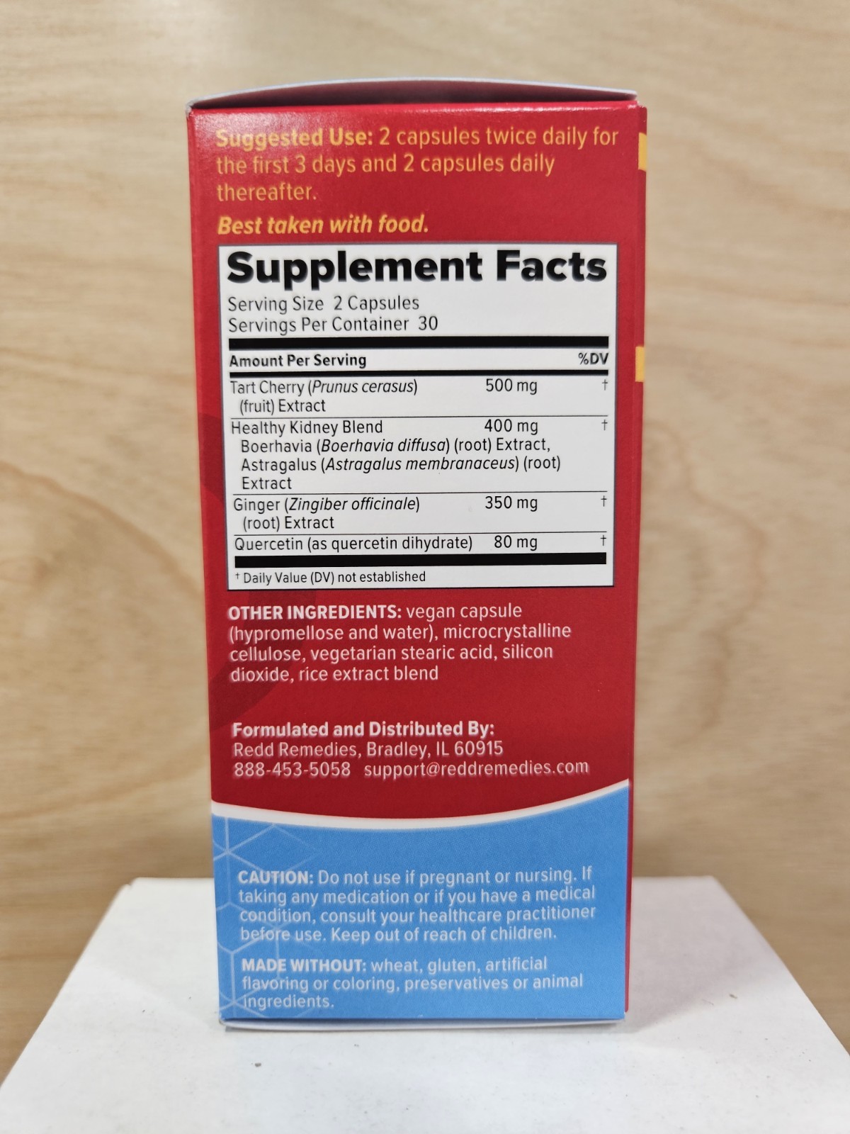 Redd Remedies Gouch! Tart Cherry & Quercetin 60 Vegan Capsules Exp 06/2028 Uric
