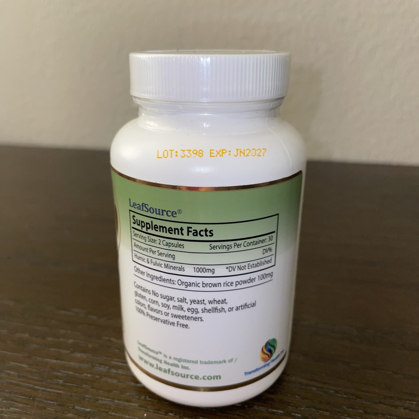 NEW Leaf Source LEAFSOURCE Humic & Fulvic Acid Complex 60 capsules 06/2027