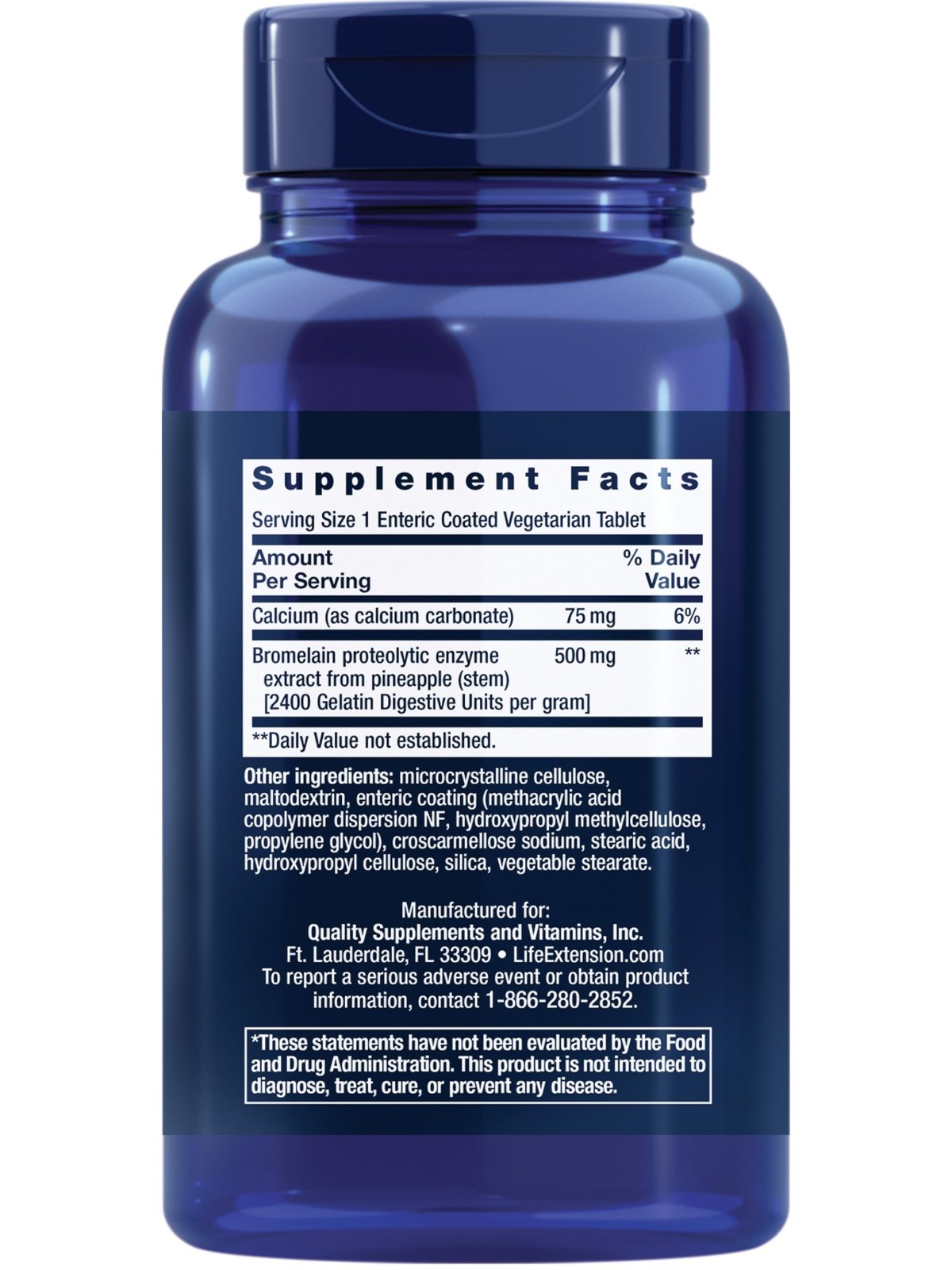 Bromelain Pineapple Extract 500mg – Joint Health & Comfort, Vegetarian, Non-GMO,