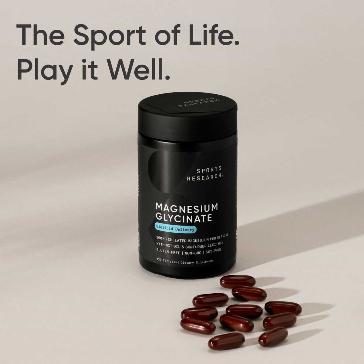 Magnesium Glycinate 160mg (120 softgels)