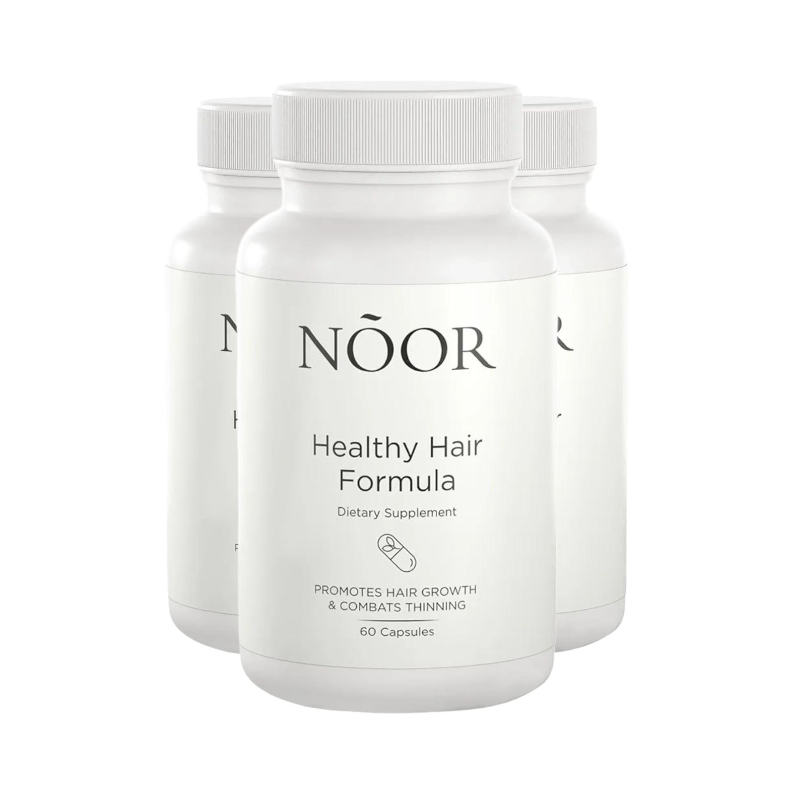 3-Pack NOOR Wholesome Hair Composition – – Hair Growth Support Capsules NOOR 180
