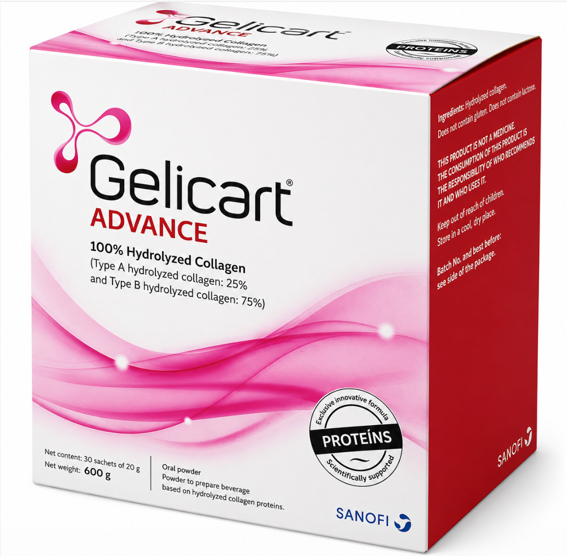 Gelicart ADVANCE Hydrolyzed Collagen 30 Sachets