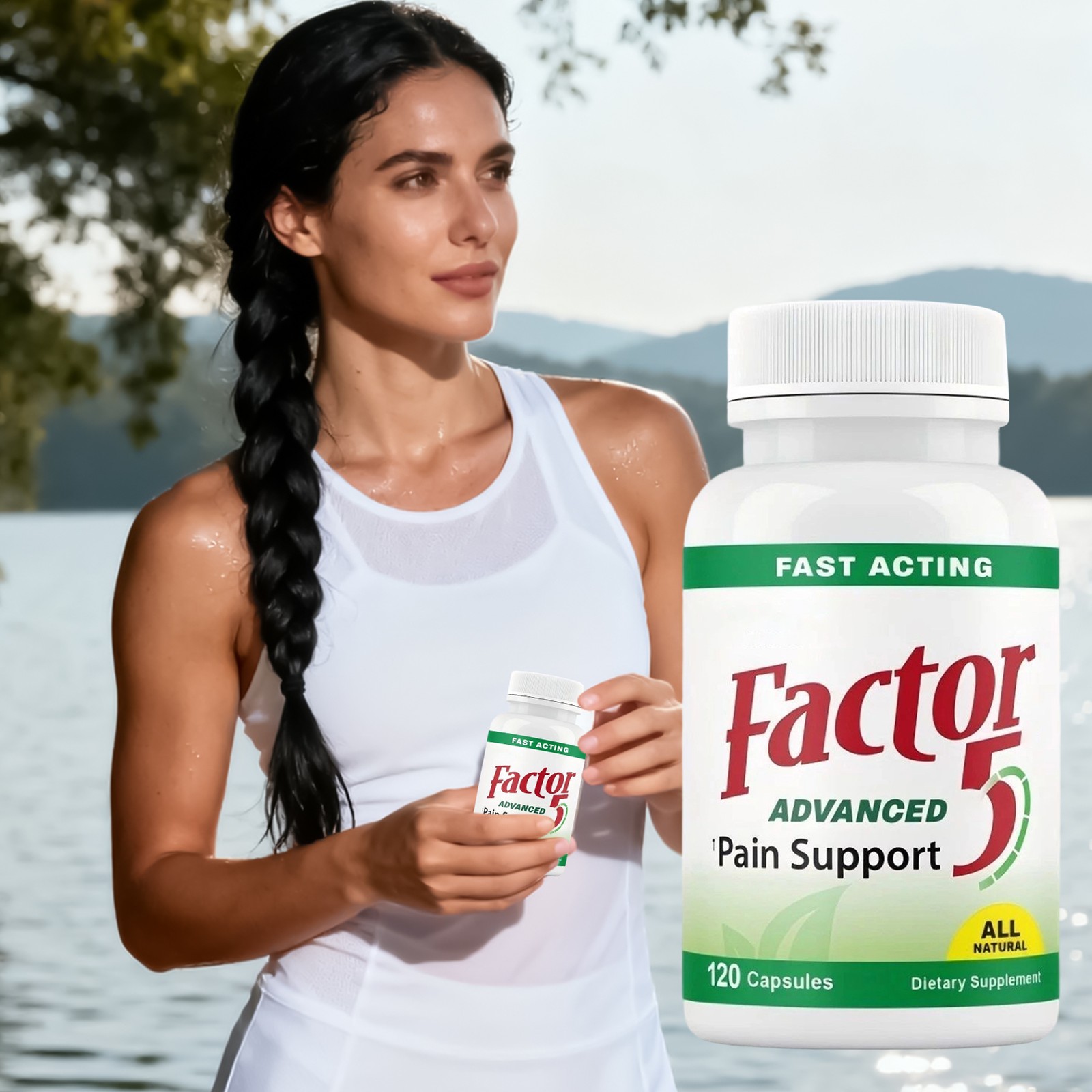 Med Free Living Factor 5 -Joint Support Fast Acting Muscle Complex 120 Piec New