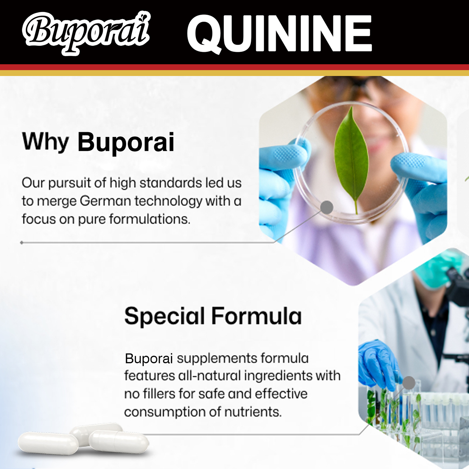 Quinine Capsules 500mg – Relieve Leg Cramps, Digestive Support, Joint Health