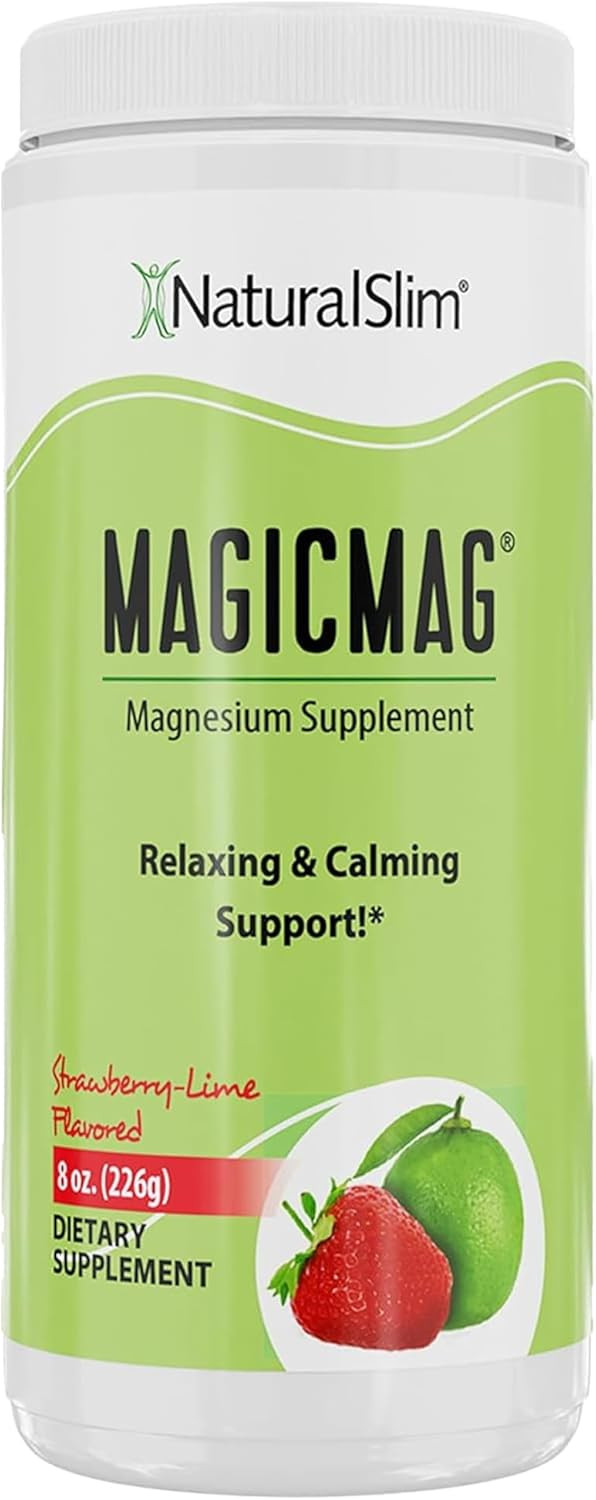 NaturalSlim Magicmag Pure Magnesium Citrate Powder – 8 Ounce (Pack of 1)