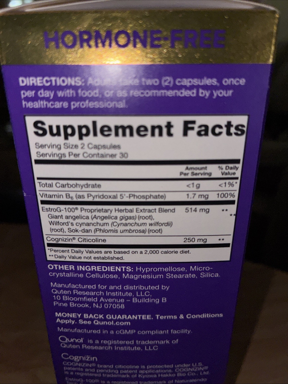 Qunol Menopause Relief Capsules Peri to Post Results in 4 Weeks ~ Hormone Free