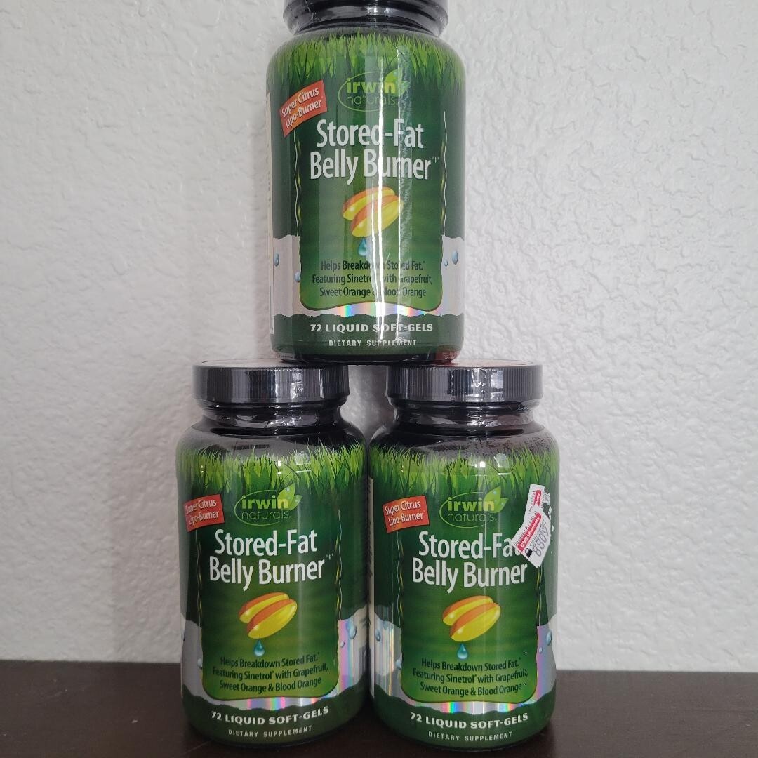 Irwin Naturals Stored-Fat Belly Burner 72 Soft-Gels Each 216 Total 3 Bottles New