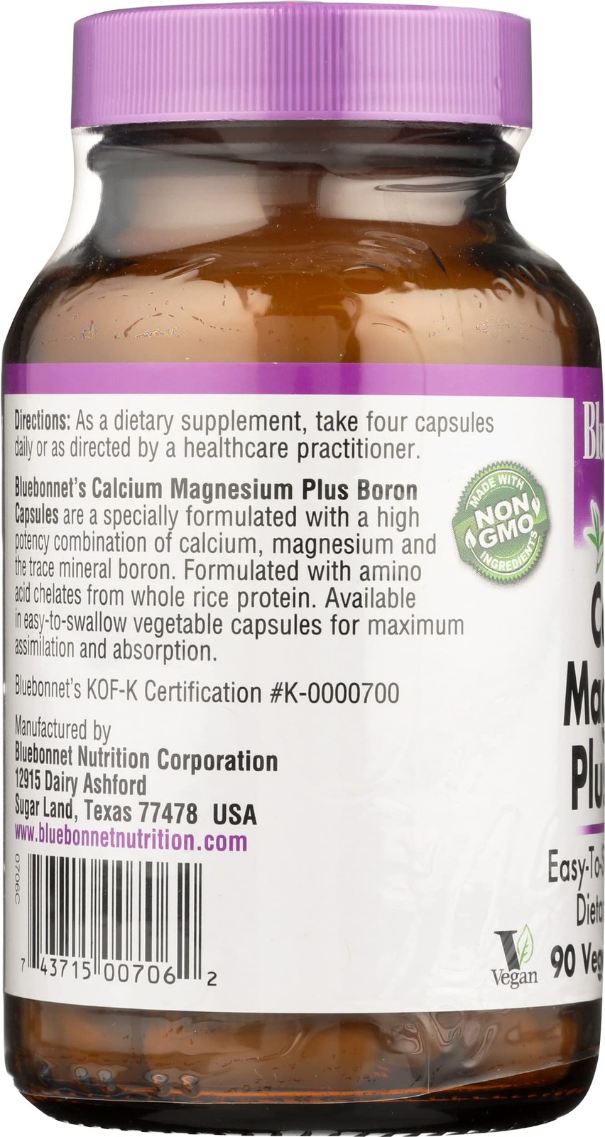 Calcium Magnesium Plus Boron 90 Count (Pack of 1), Off White